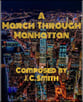 A March Through Manhattan piano sheet music cover